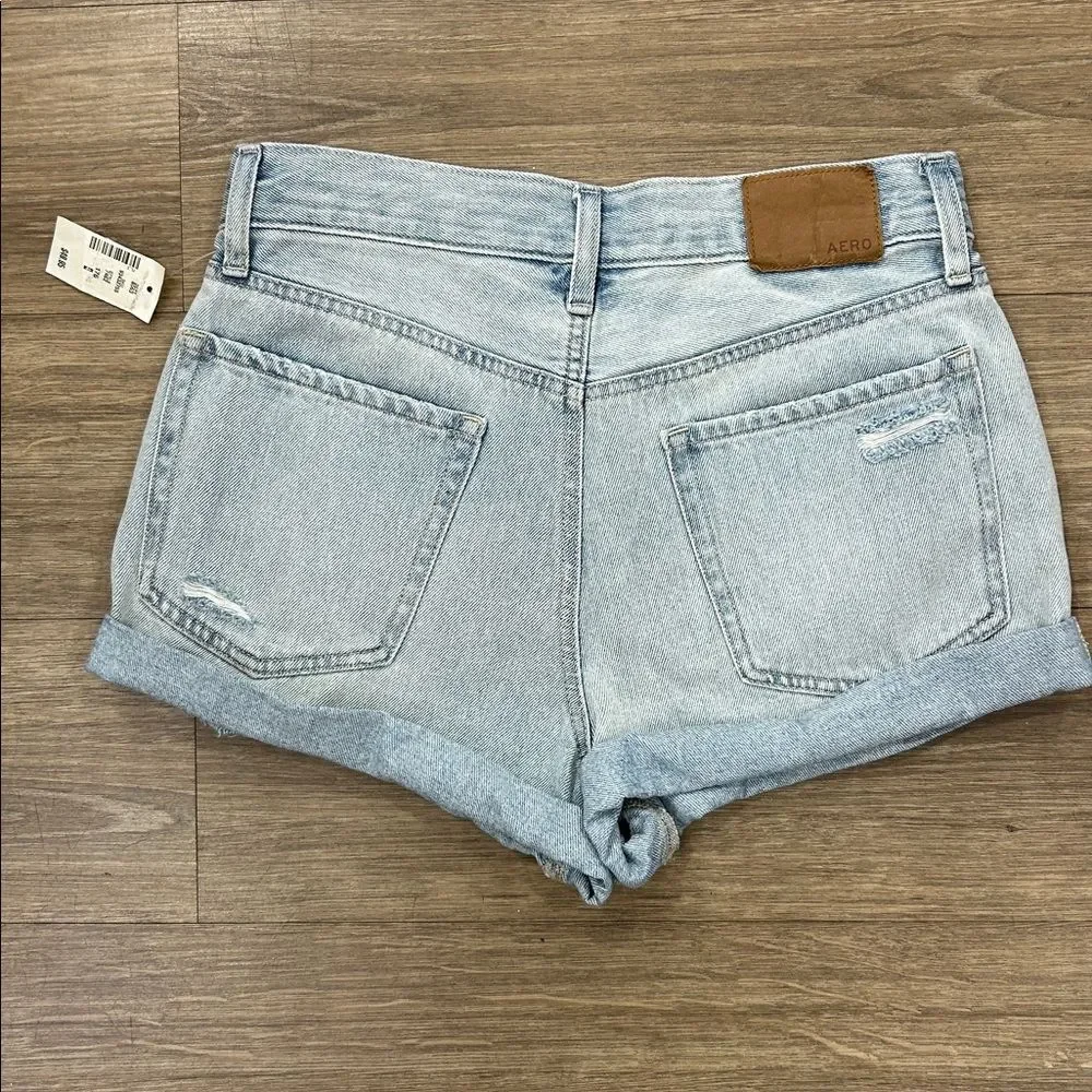 NEW Aéropostale Denim Mom Shorts